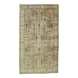 Vintage Tree of Life Feminine Malayer Rug - 4'11" x 8'7" For Sale