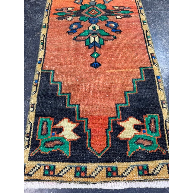 Contemporary Turkish Yastik Rug 1'4" x 4' For Sale - Image 3 of 6