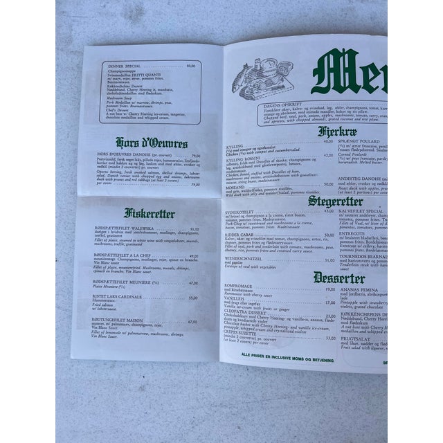 Mid-Century Modern 1960's Sas Scandinavian Airlines Otto Nielsen Flight Menus Brochure For Sale - Image 3 of 8
