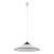 Large Suspension Lamp in White Murano Glass with Black Finishes, Italy, 1970s For Sale - Image 4 of 12