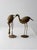 Metal Mid Century Brass Heron Figurines Pair For Sale - Image 7 of 12