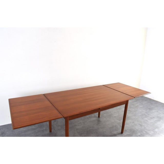 Mid-Century Modern Danish Extendable Dining Table in Teak, 1960s For Sale - Image 15 of 17