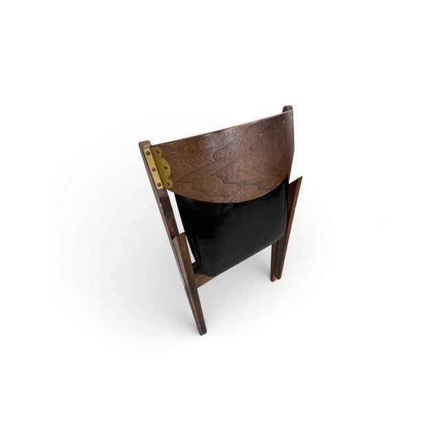 Black Mid-Century Modern Stakmore Folding Dining Chairs - Set of 4 For Sale - Image 8 of 9
