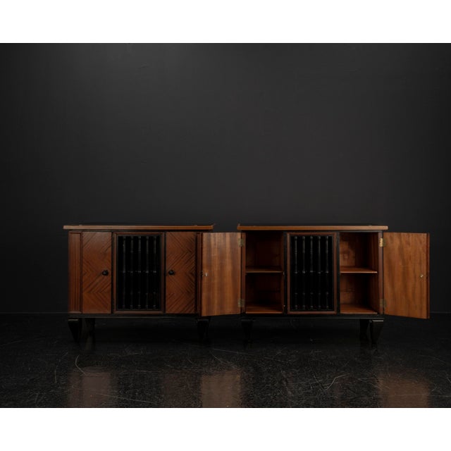 Black Art Deco Sideboards, 1920s, Set of 2 For Sale - Image 8 of 18