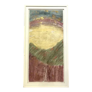 Original Becky Sansing (American, 20th Century) Framed Mixed Media Art Titled Brilliance III