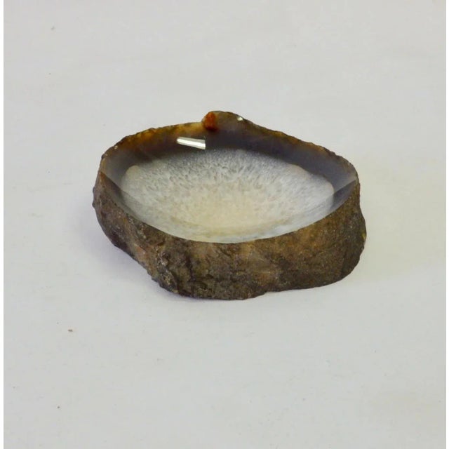 Mid 20th Century Polished Geode Specimen Ash Tray or Desk Top Dish For Sale - Image 5 of 6