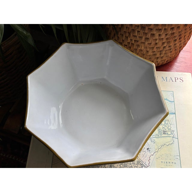 Italian Scalloped Grape Leaf Bowl For Sale - Image 6 of 7