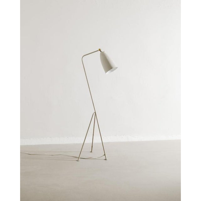 Metal Mid-Century Modern Swedish Grasshopper Floor Lamp by Greta Magnusson Grossman for Bergboms, 1950s For Sale - Image 7 of 7