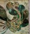 Whimsical Late 20th-Century Reverse Painted Glass Decorative Peacock Tray For Sale - Image 10 of 18