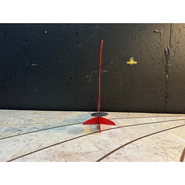 Red Vintage Mobile Sculpture Signed by Graham Sears For Sale - Image 8 of 8