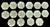 Ivory Rare Shelley "Apple Green Star" 63 Piece China Tea Service — England, C. 1925–45 For Sale - Image 8 of 12