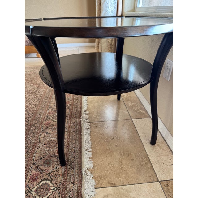 2010s George Brin for Moserform Rare Sabina Side Table in Black Walnut For Sale - Image 5 of 12