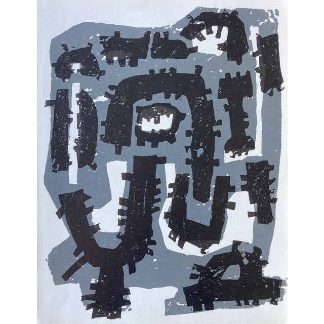 Raoul Ubac, Composition for XXe siècle Art Magazine, 1958, Engraving For Sale