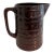 Vintage Mar-Crest Daisy Dot Stoneware Pitcher in Colorado Brown For Sale