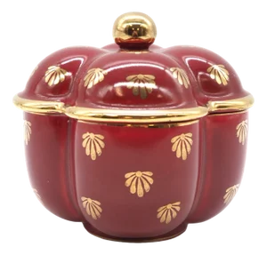Upsala-Ekeby Red Rubin Jar by Arthur Percy for Upsala Ekeby Gefle, Sweden, 1940s
