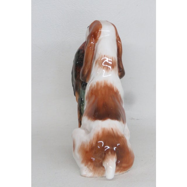 Ceramic Royal Doulton Hn1029 Springer Spaniel With Pheasant Figurine 4674b For Sale - Image 7 of 11