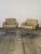 W30 D26 H32 SW22 SD18 SH21 AH26.5 Vintage chrome cantilevered lounge chairs in great condtion. The pair shows to be...