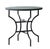 2020s Matthew Izzo Home Moroccan Zellige Tamegroute Green Tile and Iron X Base 32" Round Bistro Table For Sale - Image 5 of 5