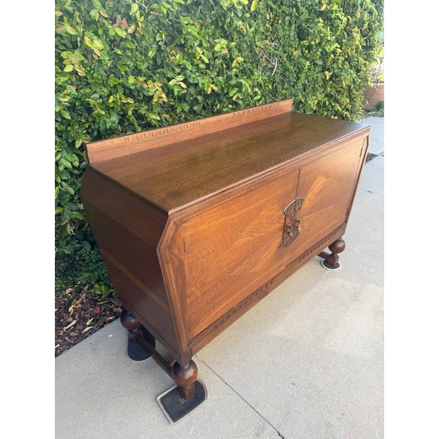 Art Deco Oak Sideboard/Credenza/Buffet For Sale - Image 16 of 16