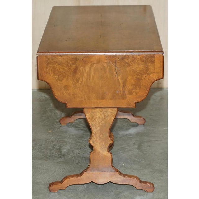 Vintage Burr Walnut Extending Coffee Table from Bevan Funnell For Sale - Image 9 of 18