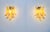 Vintage Italian Murano Wall Lights with Caramel Lattimo Glass Petals in the Manner of Mazzega, 1990, Set of 2 For Sale - Image 14 of 18