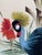 Not Yet Made - Made To Order W24"*h48"/Panel, a Set of 2 Panels Vintage-Style Botanical Panels With Crowned Cranes on Cream Ground (No Frame) For Sale - Image 5 of 8