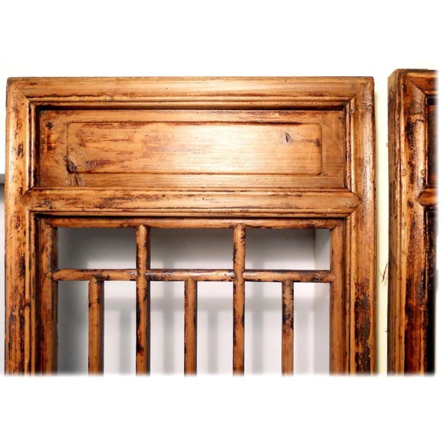 This set of four panels Antique Chinese Doors was originally collected from demolished Buddhist Temples. The doors are...