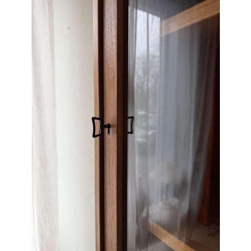 Vintage Teak Wall Cabinet with Display Case, 1960s For Sale - Image 5 of 16