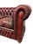 Animal Skin Vintage Chesterfield Three-Seater Sofa in Oxblood Leather, 1980s For Sale - Image 7 of 9