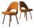 1960s Armless Executive Chairs With Wood Base by Eero Saarinen for Knoll Associates For Sale