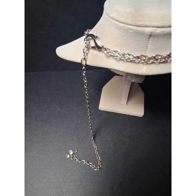 2000 - 2009 Silver Tone Statement Necklace For Sale - Image 5 of 15