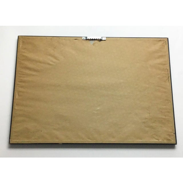 Nicely wood framed print of a snow covered pasture with house and barn by G H Durrie complete with glass and ready to hang.