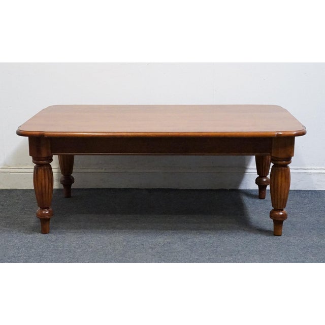 Nichols & Stone Solid Cherry Early American Colonial 52" Accent Coffee Table For Sale In Kansas City - Image 6 of 11