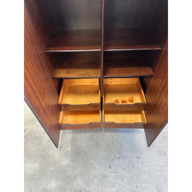 Wood 1970s Scandinavian Rosewood Armoire For Sale - Image 7 of 12