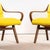 Yellow Mustard Upholstered Marl Armchair by Jaroslav Šmídek, 1950s For Sale - Image 8 of 9