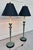 Verdigris Pair of Vintage Frederick Cooper Verdigris Candlestick Buffet Table Lamps For Sale - Image 8 of 18