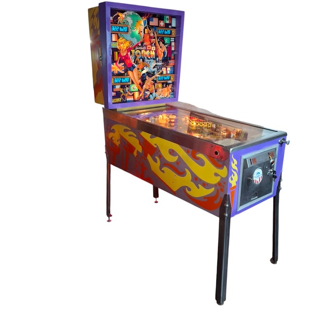 Red Flipper Torch Pinball Machine, 1980 For Sale - Image 8 of 8