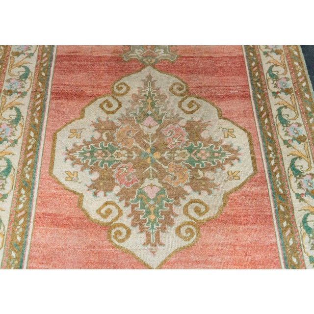 Turkish Vintage Rug 3'7" x 10'9" #21127 For Sale - Image 4 of 8