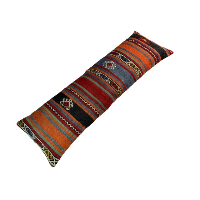 Vintage Turkish Kilim Cushion Cover For Sale - Image 3 of 11