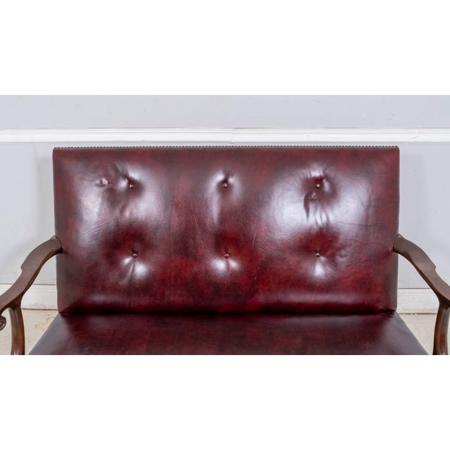 Brown Kittinger Cw-154 George I Colonial Williamsburg Settee For Sale - Image 8 of 18