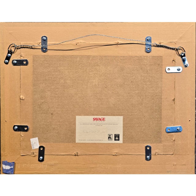 Blue Laurits Holst -19th Century View of Madeira Rocky Coastline in Portugal -Oil Painting For Sale - Image 8 of 8