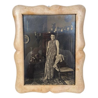 Italian Goatskin Picture Frame from Bolzani, Milan, 1920s For Sale