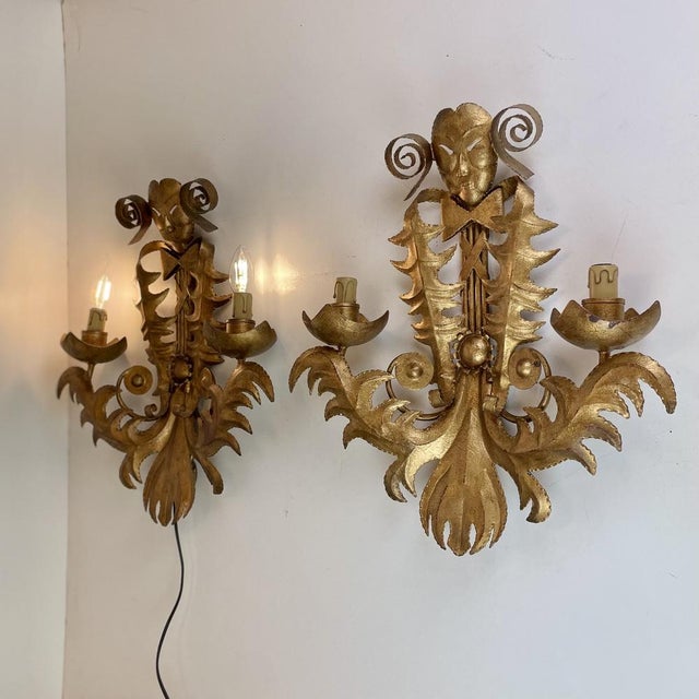 French Venetian Style Wall Sconce, 1960s For Sale - Image 12 of 15