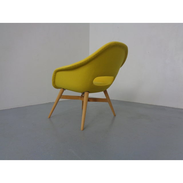 Shell Lounge Chair by Miroslav Navratil, Czech Republic, 1960s For Sale - Image 9 of 16