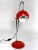 French mid century space age red and white eyeball desk lamp. Sourced in Provence - still has European socket and plug....