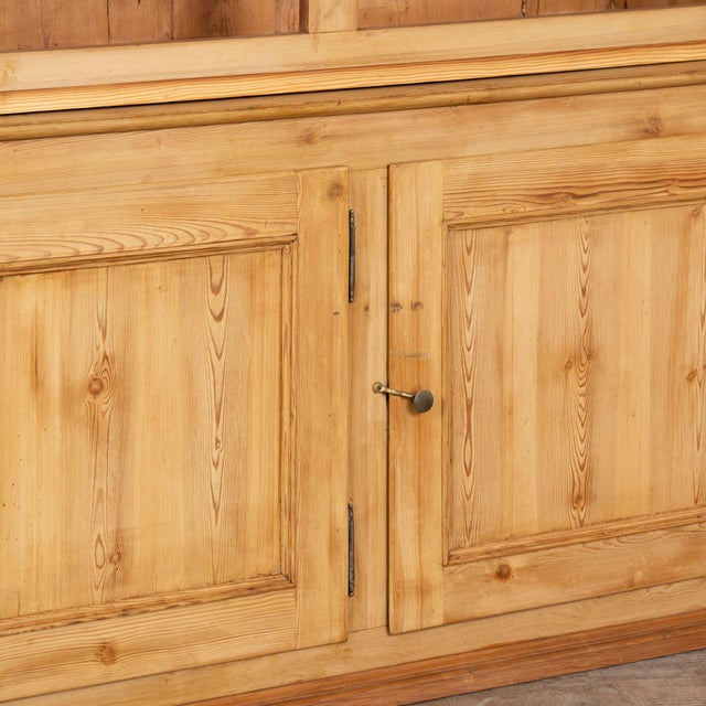 Early 20th Century Danish Pine Bookcase Display Cabinet For Sale - Image 9 of 11