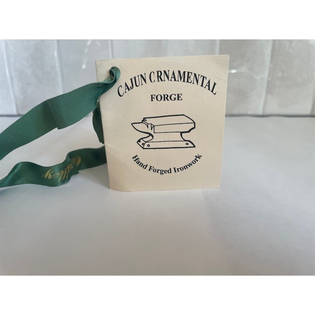 1990s Iron Courting Candleholder For Sale - Image 4 of 4