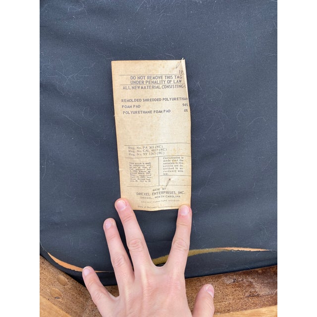 1960s Mid-Century Modern Drexel Heritage Meridian Dining Set - 6 Piece For Sale - Image 10 of 12