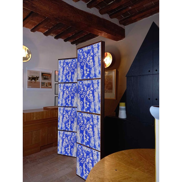 Room divider with design and mirrors by Pietro Meccani. A beautiful design piece featuring two elements made of wenge-...