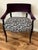 Custom Masland-Duran Mid-Century Library Chair - Plum Scalamandre Velvet & Black/White Chenille - Restored Accent Chair For Sale - Image 10 of 11